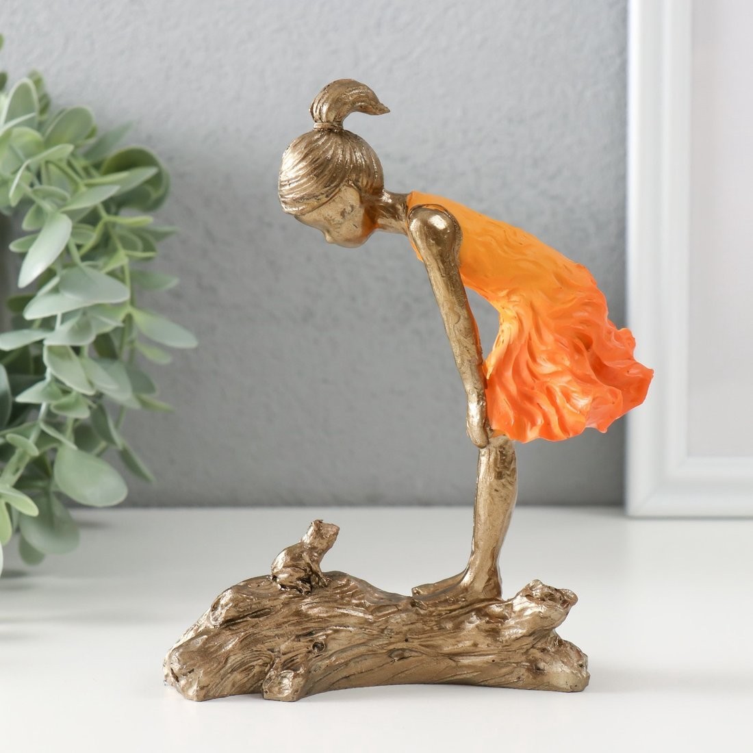 Статуэтка Sima-Land Малышка и лягушонок 10860009