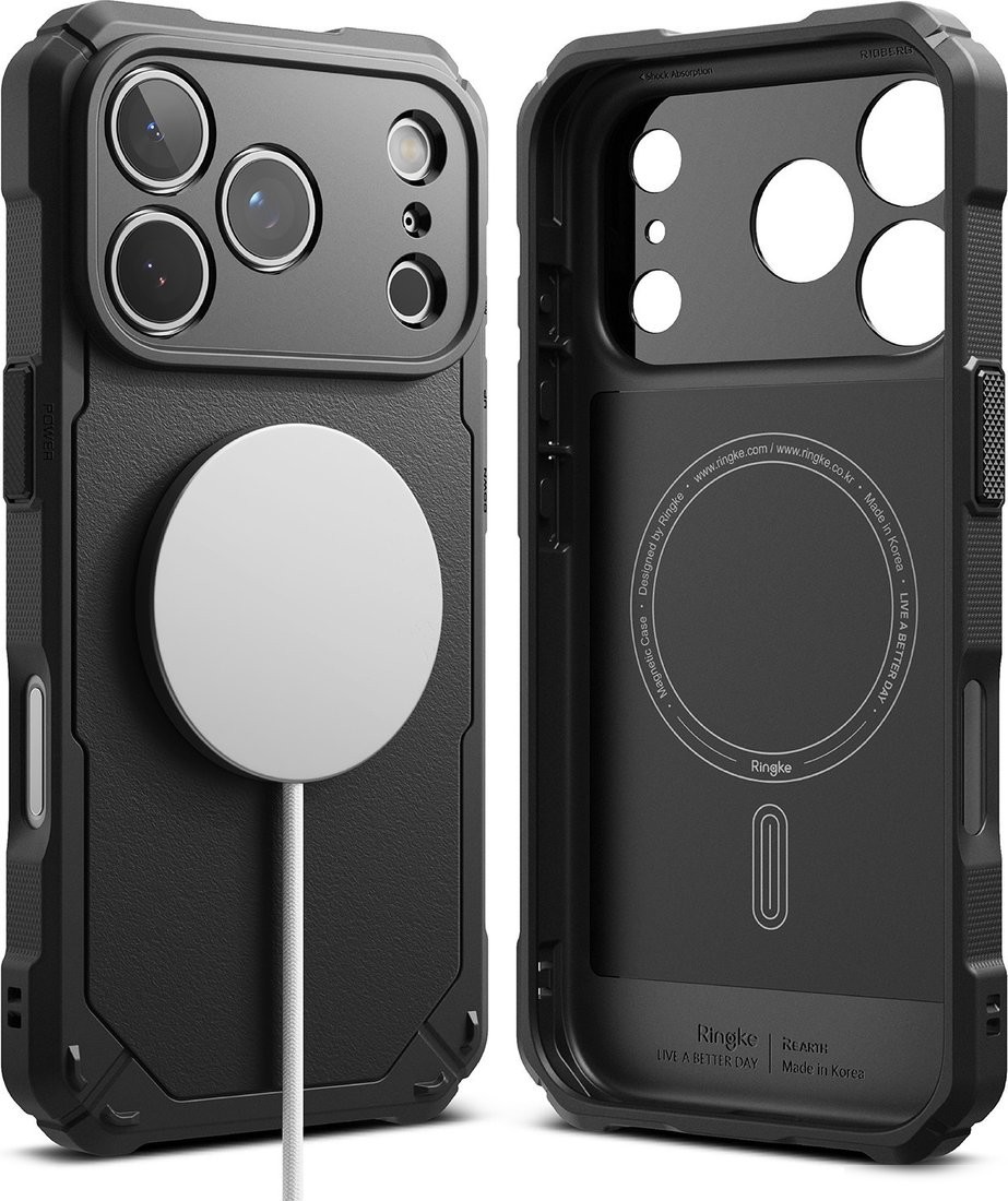 Чехол для телефона Ringke Rugged Gear Magnetic для iPhone 17 Pro Max (Black)