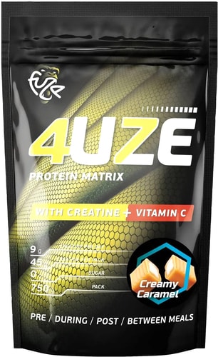 Протеин Pureprotein Fuze 4uze + Creatine (750г, сливочная карамель)