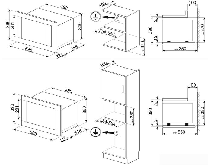 Микроволновая печь Smeg FMI320X2
