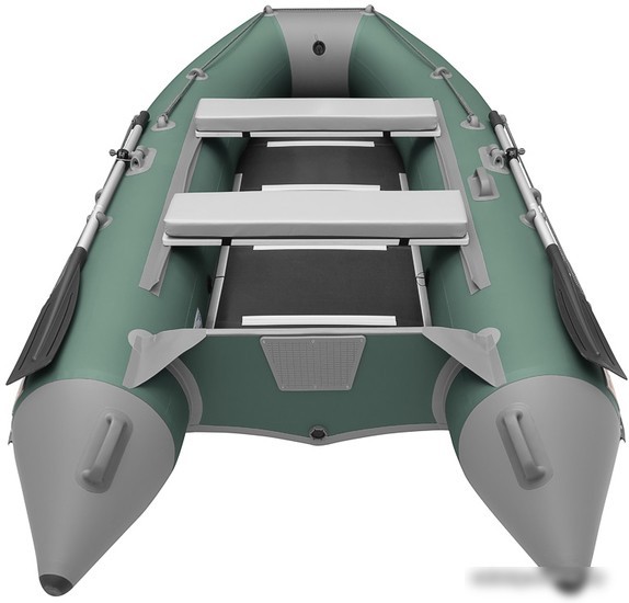 Моторно-гребная лодка Roger Boat Hunter Keel 3000 (малокилевая, зеленый/серый)