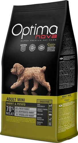 Сухой корм для собак Optimanova Grain Free Adult Mini Rabbit 2 кг