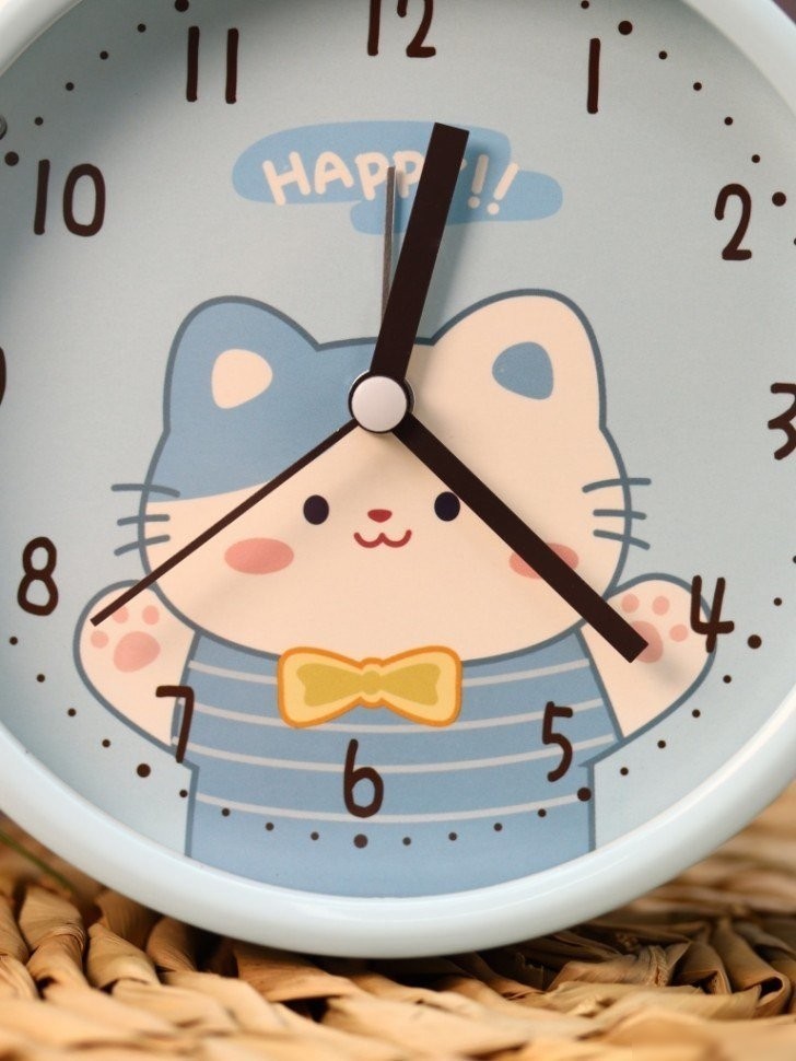 Настольные часы ILikeGift Playful cat HL-2389HA-03 (синий)