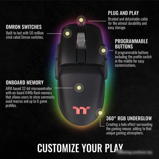 Игровая мышь Thermaltake Argent M5 RGB