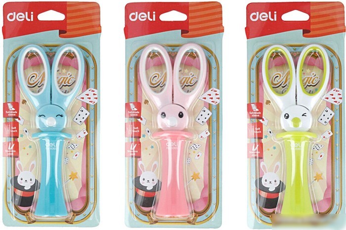 Ножницы канцелярские Deli Magic Rabbit E6065