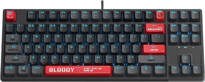Клавиатура A4Tech Bloody AT87 (черный/красный)