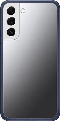 Чехол для телефона Samsung Frame Cover для S22+ (прозрачный с темно-синей рамкой)