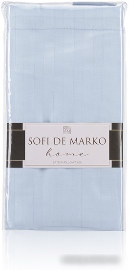 Постельное белье Sofi De MarkO Морган 50х70 Нав-Мг-гол-50х70 (голубой)