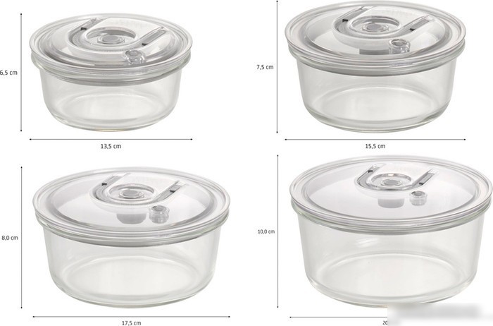 Контейнер вакуумный CASO VacuBoxx R-set