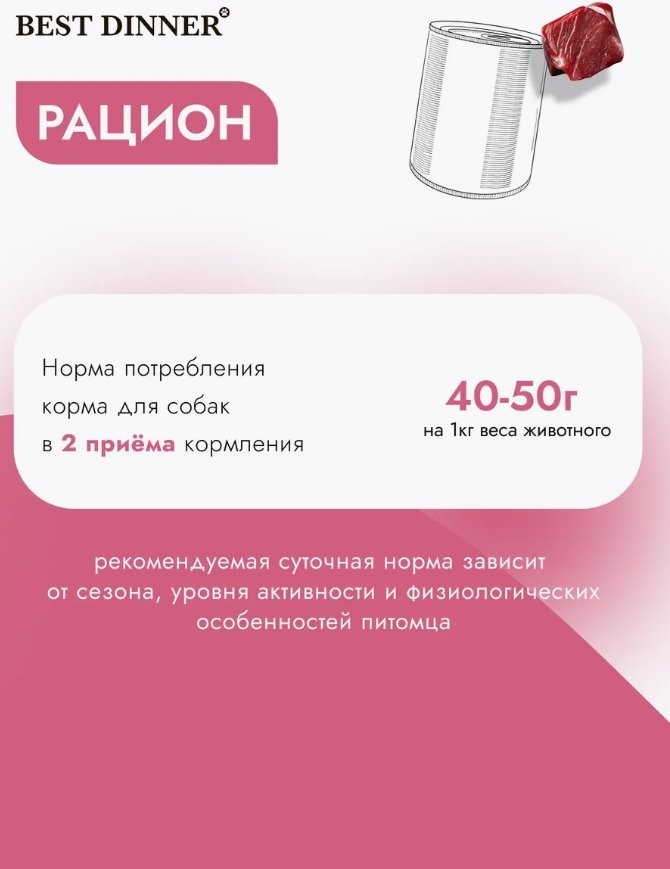 Консервированный корм для собак Best Dinner Для щенков и взрослых собак Телятина с тыквой (850 г)