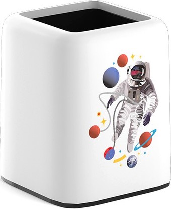Подставка настольная Erich Krause Forte Cosmonaut 55850 (белый/черный)