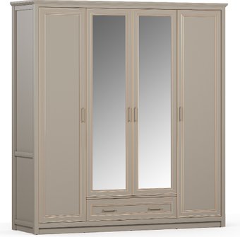 Шкаф распашной Black Red White Classic SZF2D2L1S (глиняный серый)