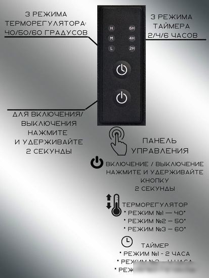 Полотенцесушитель Granula Квадро Вертикаль 15х150 (терморегулятор с таймером, черный)