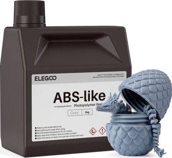 Фотополимер Elegoo ABSlike 2кг (серый)