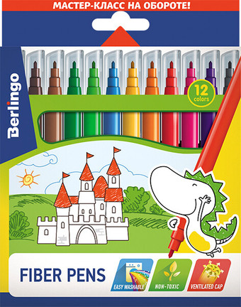 Фломастеры Berlingo Замки WP00212 (12 цв)