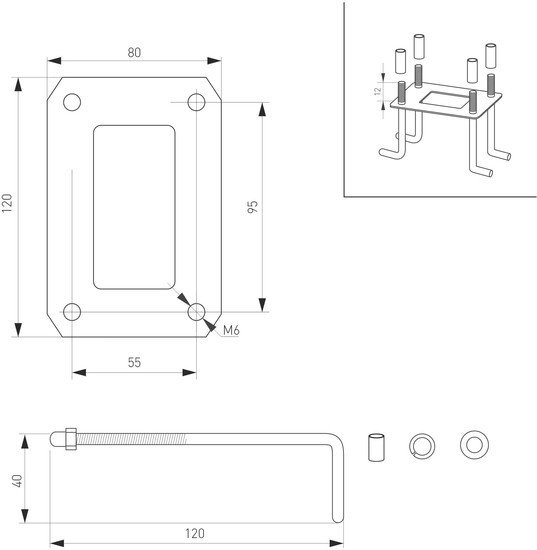 Фонарный столб Arlight LGD-TENT-BOLL-H500-9W 029969