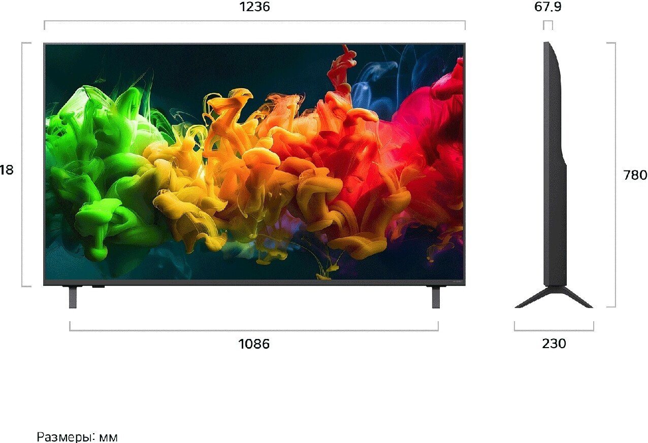 MiniLED телевизор LG QNED evo AI QNED80 55QNED80B6B