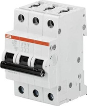 Выключатель автоматический ABB S203-C1.6 3P C 1.6A 6kA 3M 2CDS253001R0974