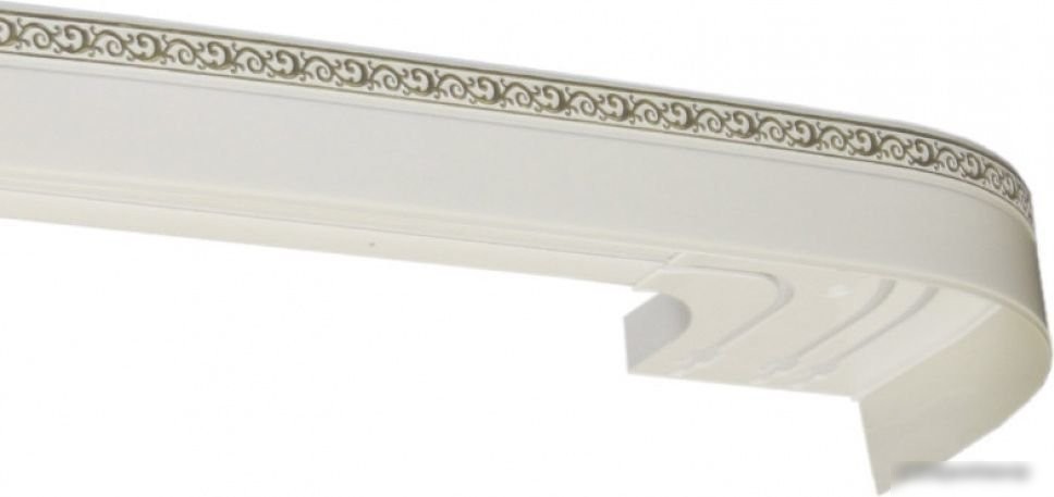 Карниз для штор Legrand Галант Neo Флора 48066724 (4 м, белый глянец)