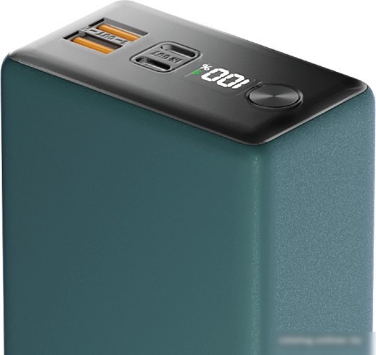 Внешний аккумулятор Olmio QX-30 30000mAh (темно-зеленый)