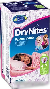 Трусики Huggies DryNites 4-7 лет для девочек (10 шт)