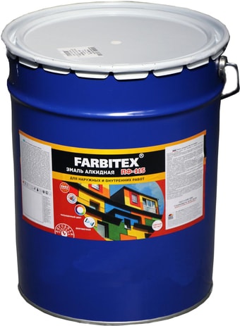 Эмаль Farbitex ПФ-115 10 кг (желтый)