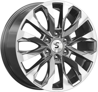 Литые диски SKAD КР007 20x8" 6x139.7мм DIA 67.1мм ET 38мм Diamond Gloss Graphite