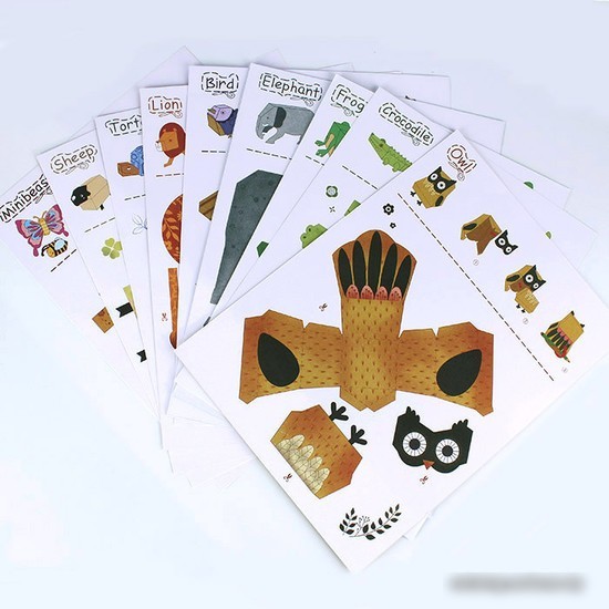 Набор для создания поделок/игрушек Darvish Origami Животные DV-T-2608