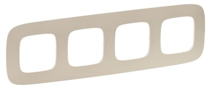 Рамка Legrand Valena Allure 754384 (тиснение, бежевый)