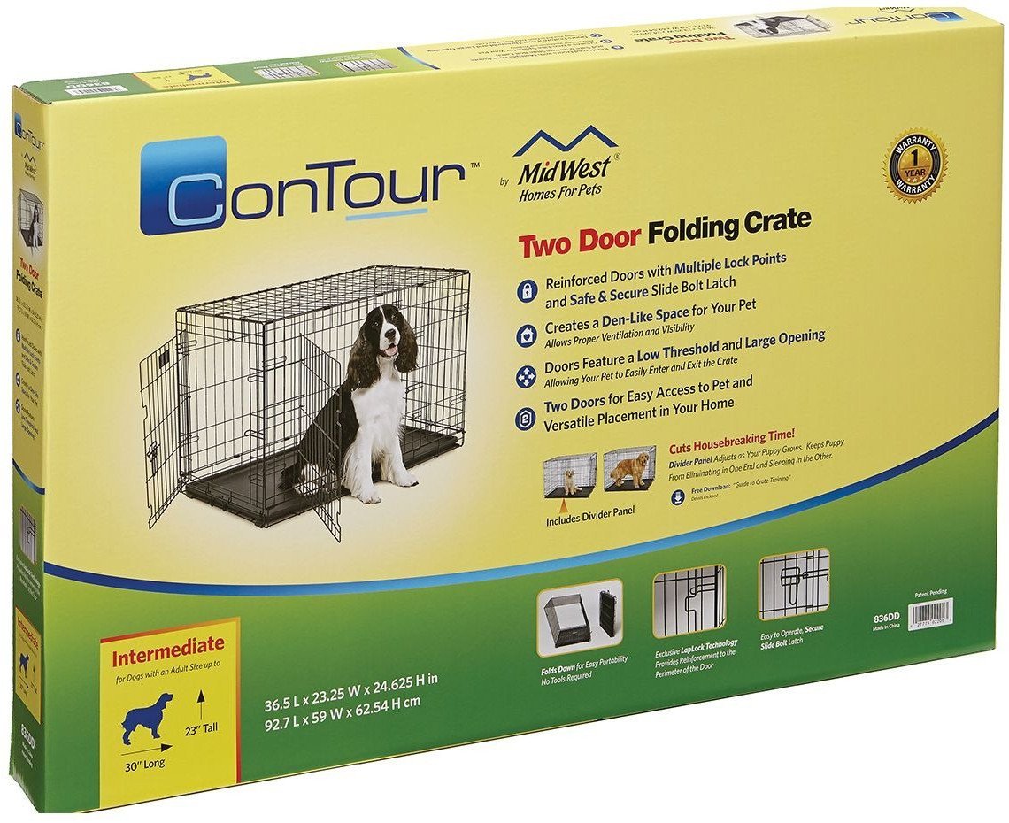 Клетка Midwest Contour для собак 2 двери 836DD (93x59x62см)