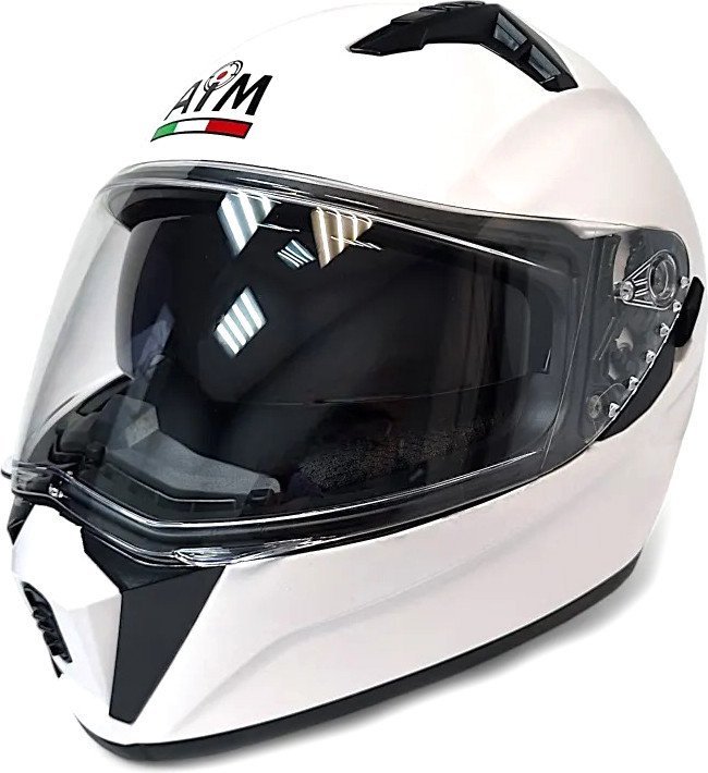 Мотошлем AIM JK320 320-007-XXL (XXL, белый глянец)