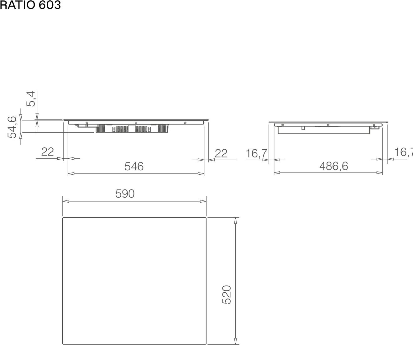 Варочная панель Elica Ratio 603 PRF0183894