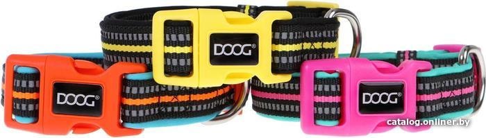 Ошейник Doog Neon Rin Tin Tin COLTIN-L (черный/розовый)