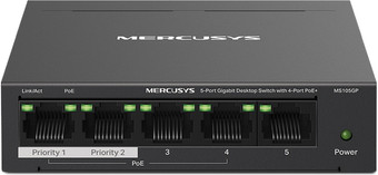 Неуправляемый коммутатор Mercusys MS105GP