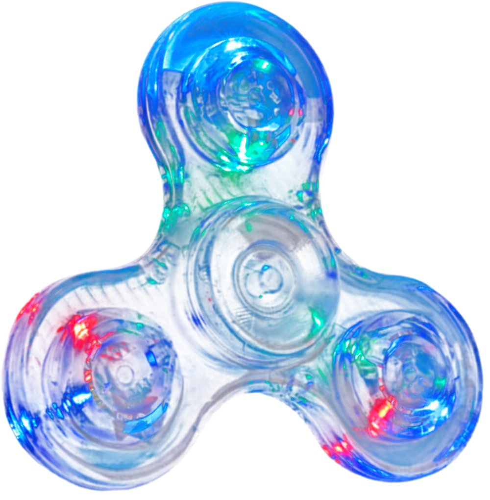Фиджет спиннер Bingo Hand Spinner LED Transparent (синий)