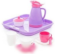 Набор игрушечной посуды Полесье Алиса на 2 персоны Pretty Pink 40589