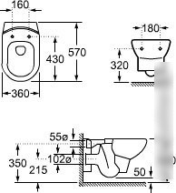 Унитаз Roca Dama Senso (346517000) без крышки