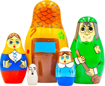 Развивающая игра Брестская Матрешка Гензель и Гретель (набор 5 шт)