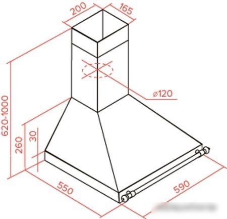 Кухонная вытяжка TEKA DOB 60 VB [40495430]