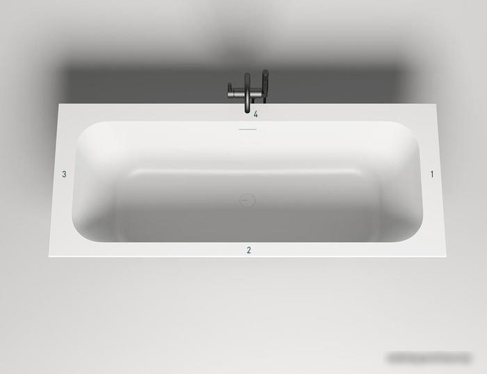 Ванна Salini Ornella Axis Kit 190x90 103522M (S-Stone, матовый)