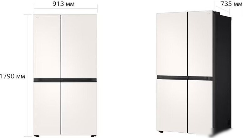 Холодильник side by side LG GC-B277BGUM