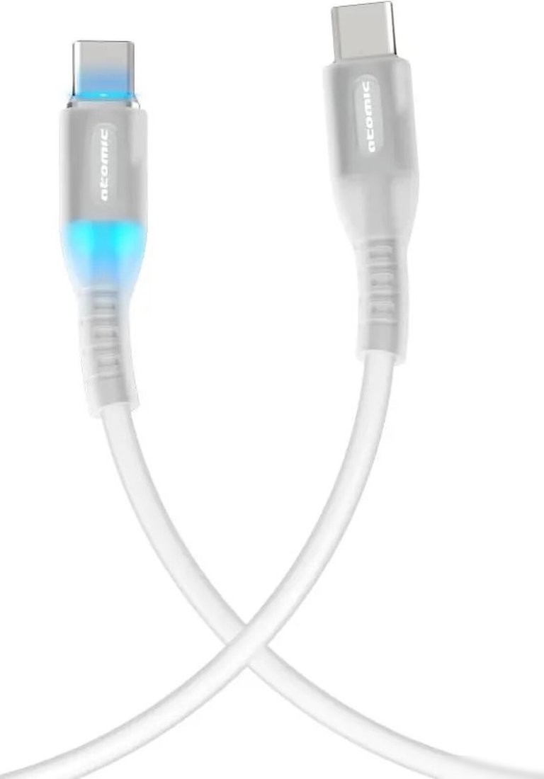 Кабель Atomic 30.372 USB Type-C - USB Type-C (1 м, белый)