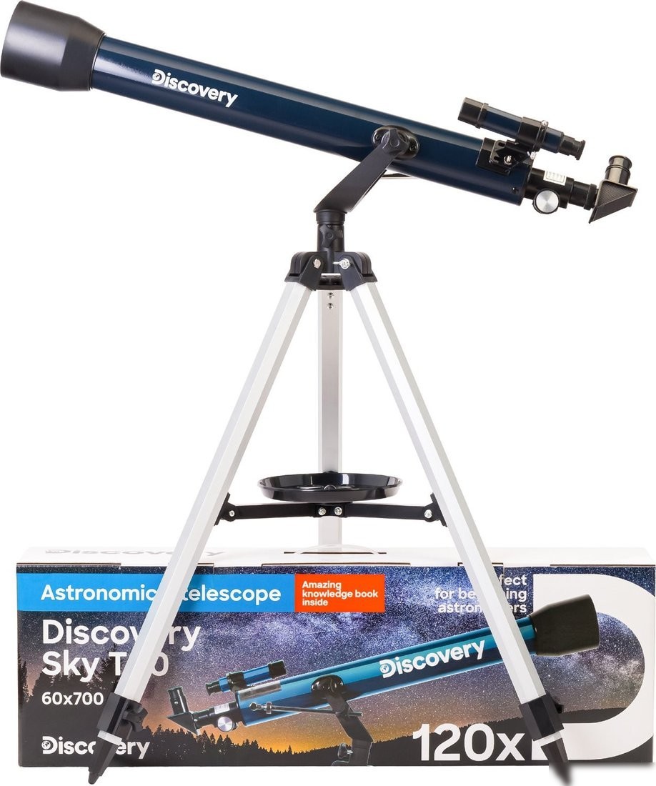 Телескоп Levenhuk Discovery Sky T60 с книгой