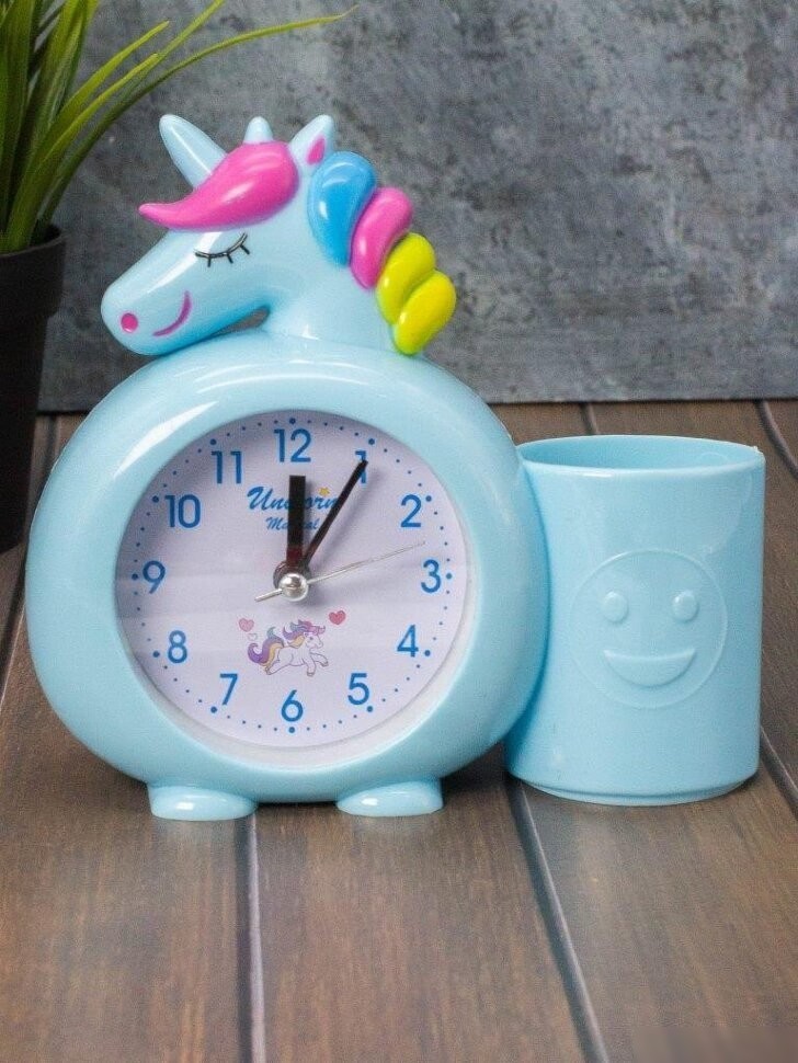 Настольные часы ILikeGift Rainbow unicorn 7050-02 (синий)