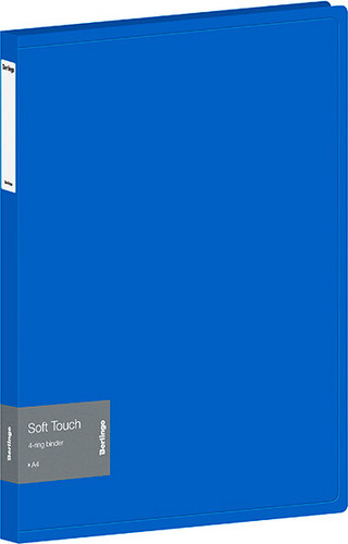 Папка для бумаг Berlingo Soft Touch RB4_4D981 (синий)