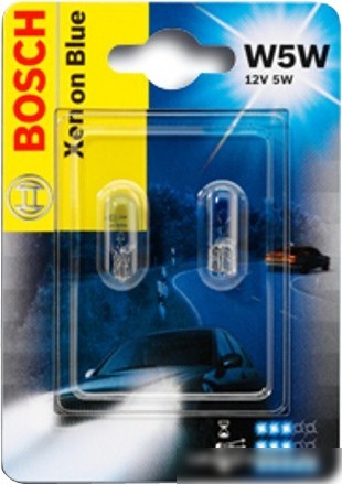 Галогенная лампа Bosch W5W Xenon Blue 2шт