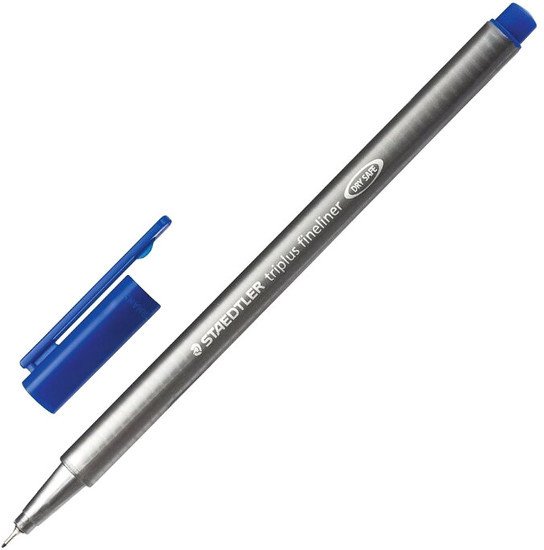 Ручка капиллярная Staedtler Триплюс 334-3 (синий)