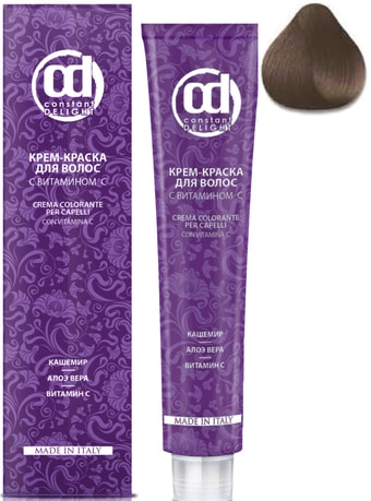 Крем-краска для волос Constant Delight Crema Colorante с витамином С 5/14 светло-коричневый сандре беж