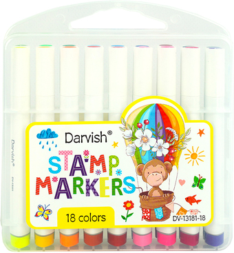 Фломастеры Darvish DV-13181-18 (18 цв)