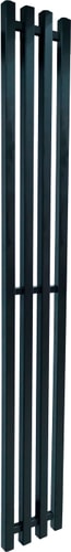 Полотенцесушитель Ростела Слим 1/2" 4 перекладины 18x150 см (черный)